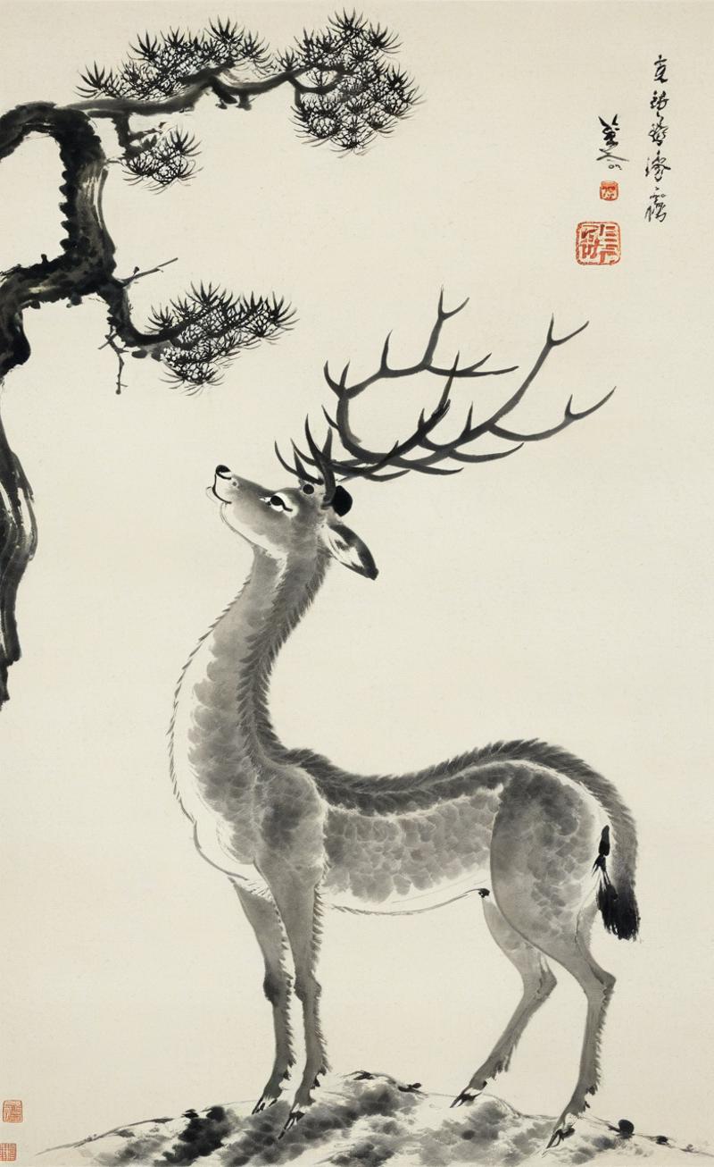 八大山人水墨画风格XL - v1.0 Showcase | Civitai